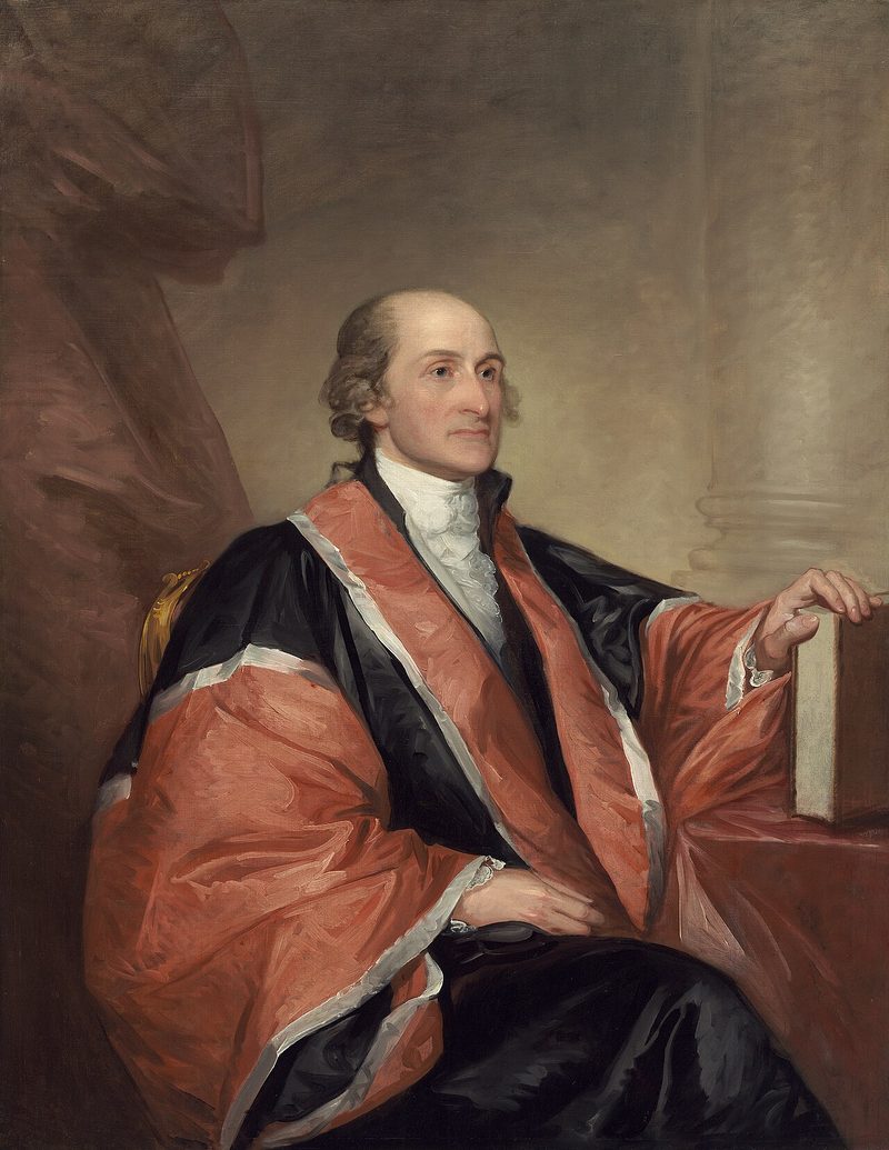John Jay in his Chief Justice robes, portrait by Gilbert Stuart, 1794